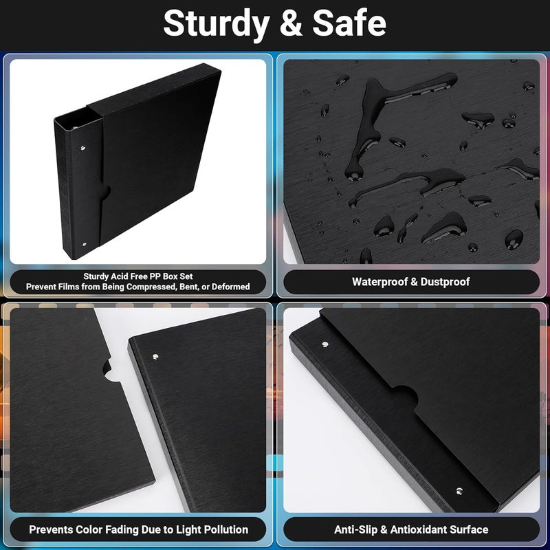 ENPOINT Acid Free Film Negative Binder, 3 Ring Binder with 30 Pack 35mm Negative Sleeves and 30 Pack 120 Film Sleeves - Image 4